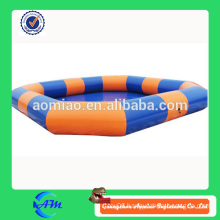 orange and blue color inflatable swimming pool large inflatable pool for sale